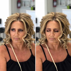 Airbrush wedding makeup for mother of the groom by Doranna Wedding Hairstylist & Bridal Makeup Artist in Playa del Carmen