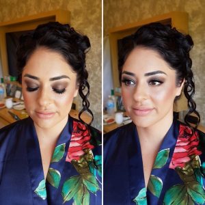 Dramatic bridesmaids makeup by Doranna Wedding Hairstylist & Bridal Makeup Artist at Grand Palladium Riviera Maya