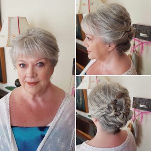 Mother of the bride updo and natural makeup at Hacienda del Mar, Mexico by Doranna Wedding Hairstylist & Bridal Makeup Artist