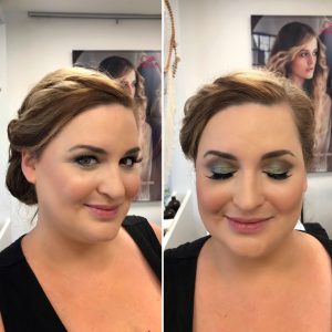 Dramatic bridesmaids makeup look in Playa del Carmen by Doranna Wedding Hairstylist & Bridal Makeup Artist
