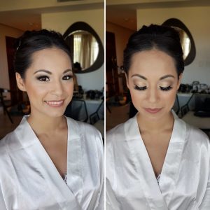 Asian bride makeup by Doranna Wedding Hairstylist & Bridal Makeup Artist in Playa del Carmen, Mexico
