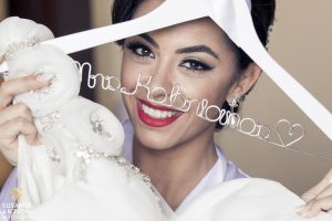 Latin bride makeup with red lips in Cancun, Mexico by Doranna Wedding Hairstylist & Bridal Makeup Artist