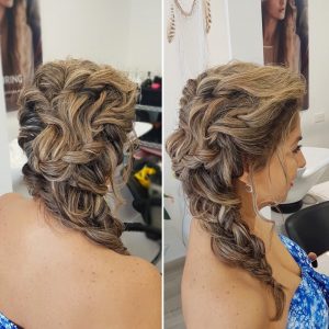 Long wedding hairstyle by Doranna Wedding Hairstylist & Bridal Makeup Artist in Playa del Carmen, Mexico