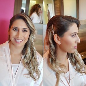 Soft waves by Doranna Wedding Hairstylist & Bridal Makeup Artist at Hotel Xcaret, Mexico