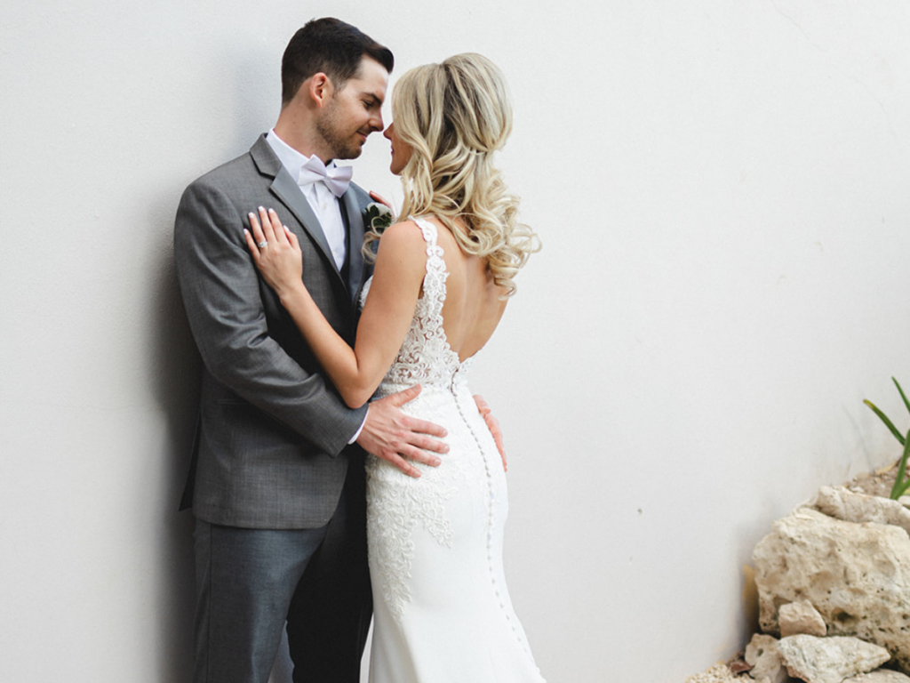 Half Updo Bridal Hair at Now Jade Wedding by Doranna Hairstylist in Mexico