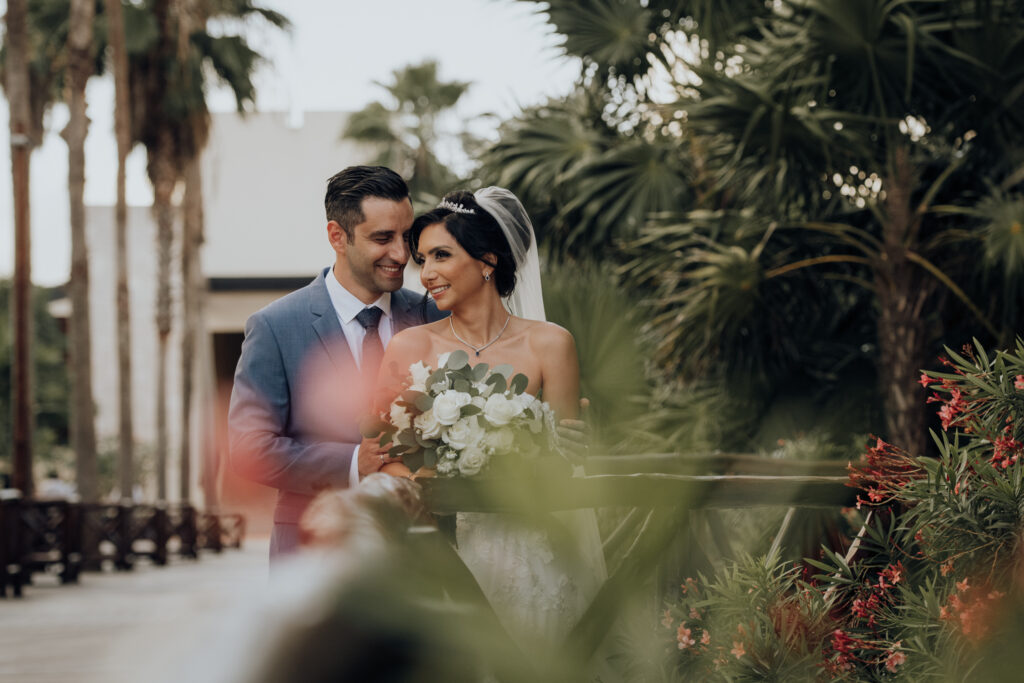 Updo bridal hairstyle at Dreams Riviera Cancun, Mexico by Doranna Hairstylist. Vida Linda Photography