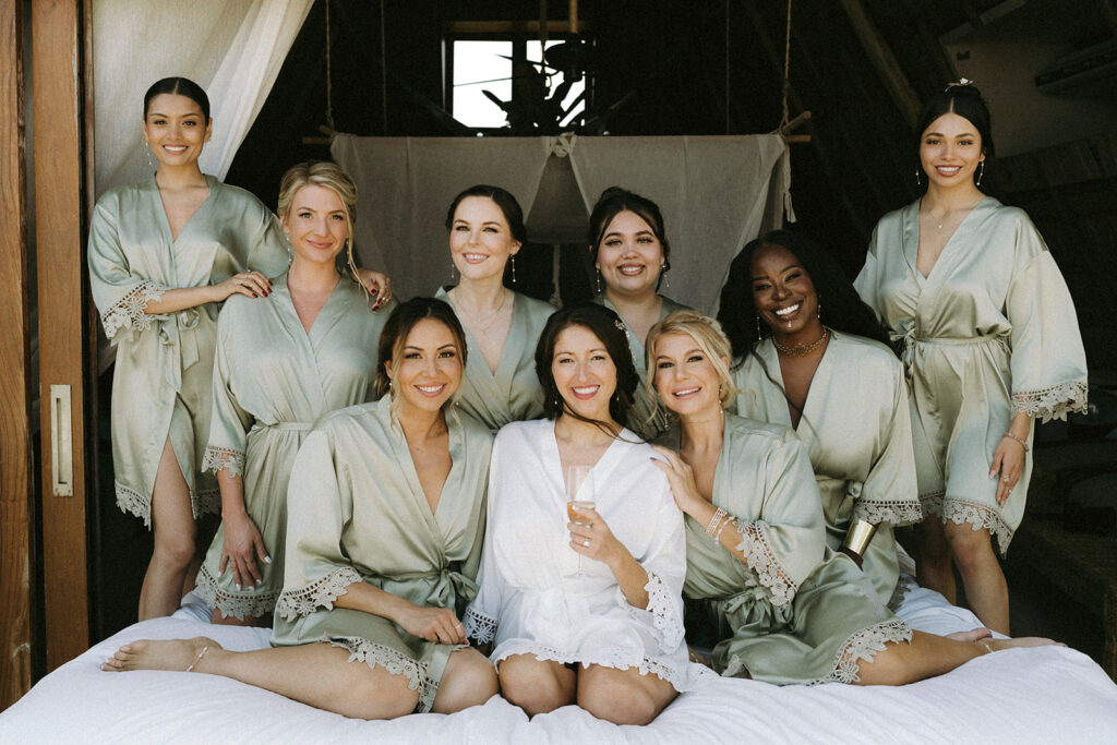 Bridal Party at Casa Violeta Wedding by Doranna Hairstylist & Makeup Team.